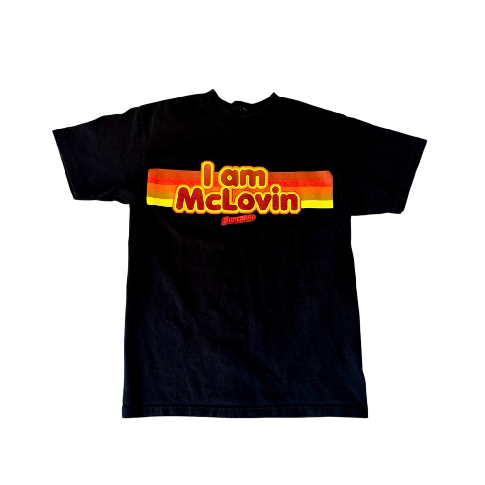 ‘I Am McLovin’ T-Shirt SUPERBAD Movie Men’s Small/Med Black Vintage Graphic Y2K